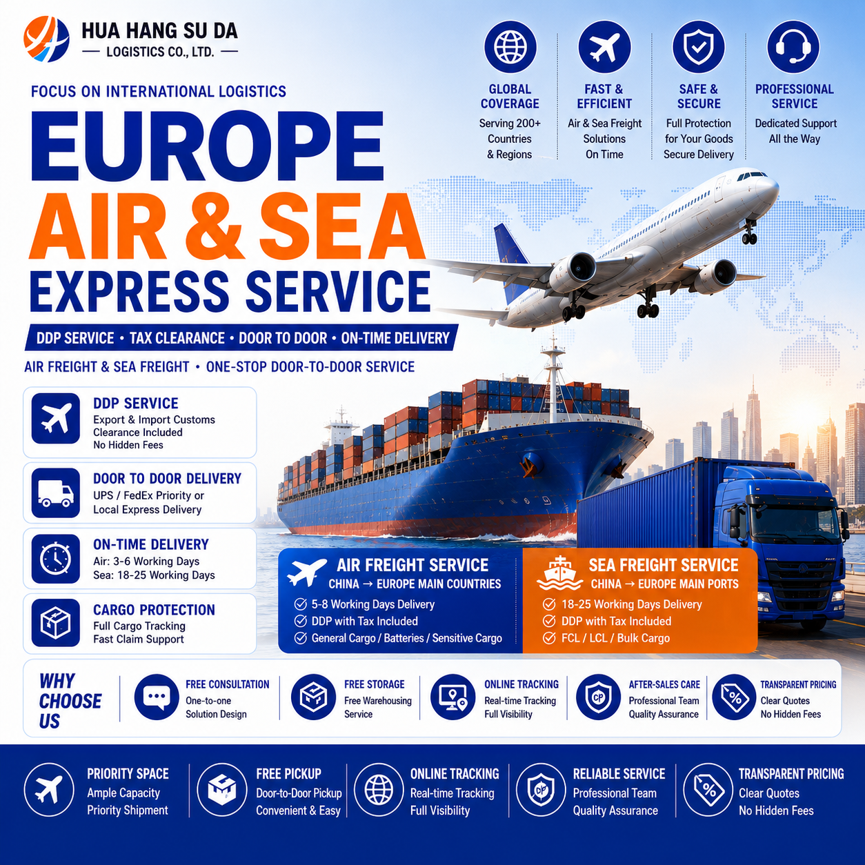 Europe Air and Sea freight